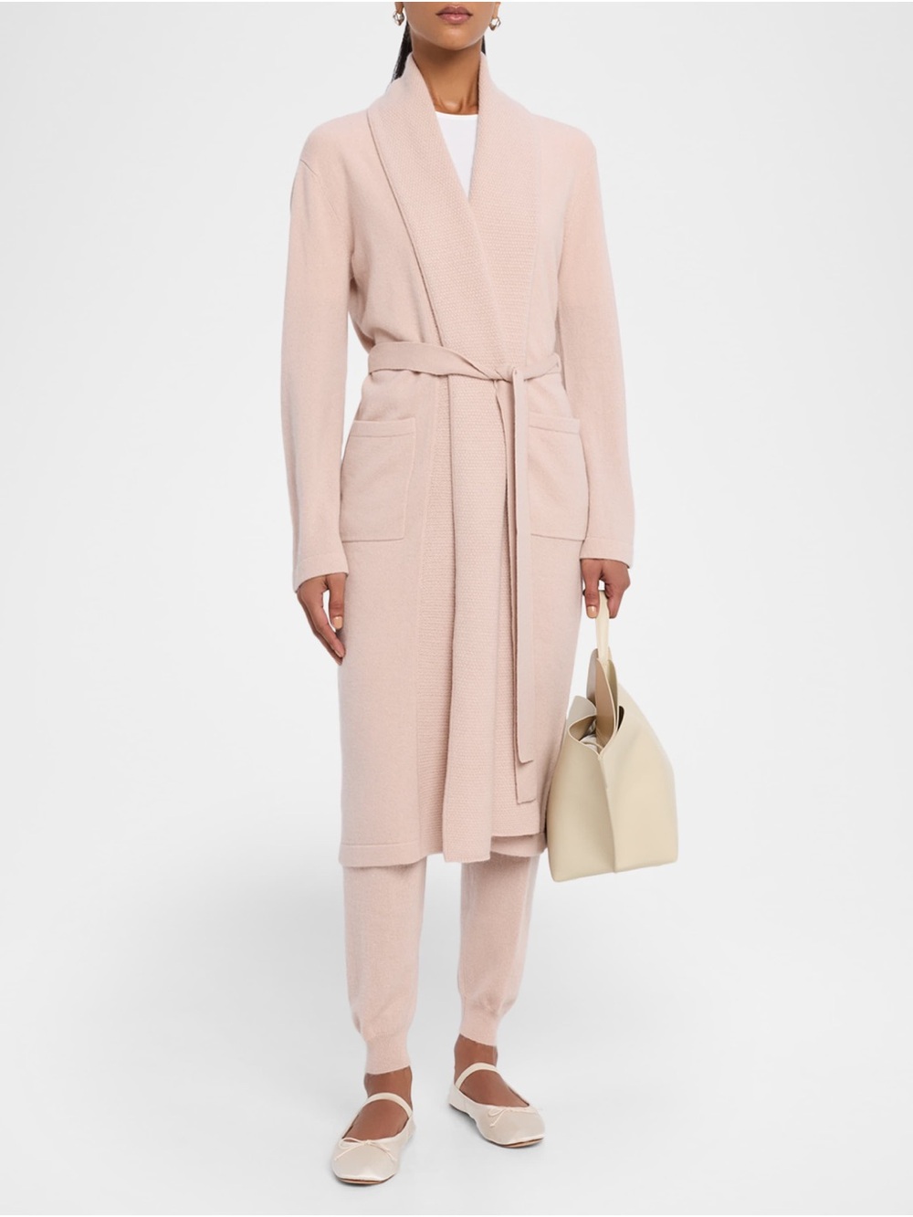 Cashmere Shawl-Collar Robe - Picture 3 of 11
